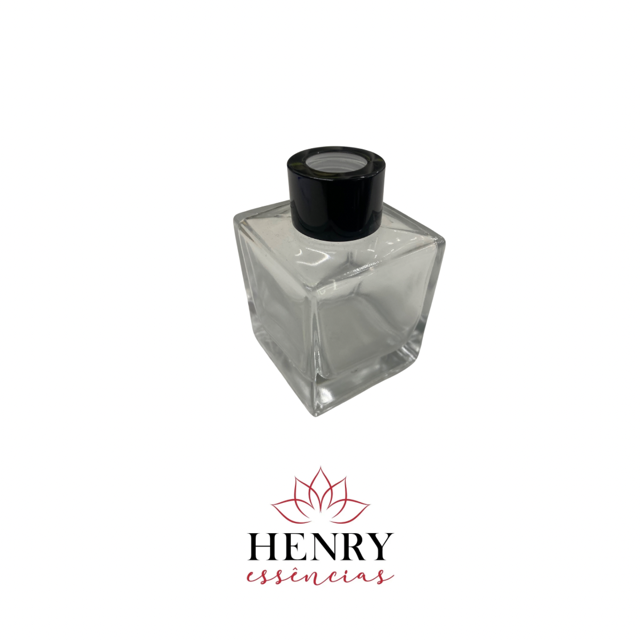 FRASCOS CUBO 100ML COM TAMPA PRETA
