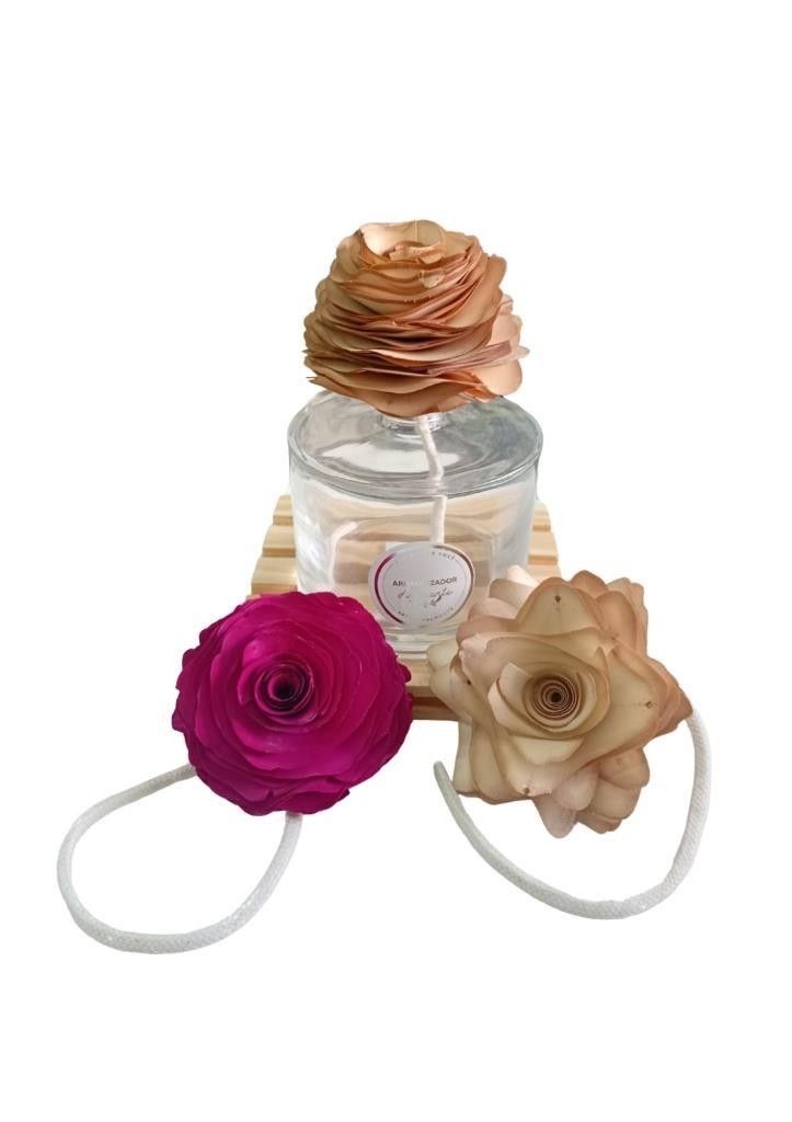 FLOR DE  MADEIRA PARA AROMATIZADOR R LEMBRANCINHAS