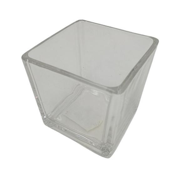 VASO DE VIDRO QUADRADO 10X10CM R.001003 - UND