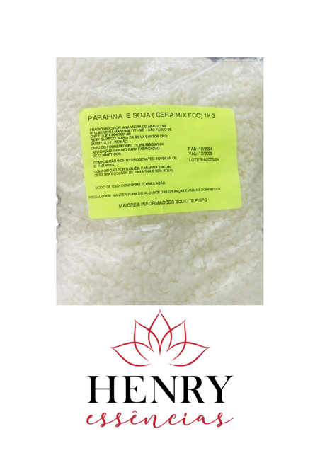 Parafina de Soja (Cera Mix Eco) - 1kg