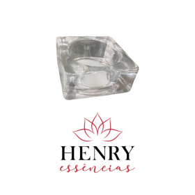 PORTA VELA DE VIDRO QUADRADO BAIXO