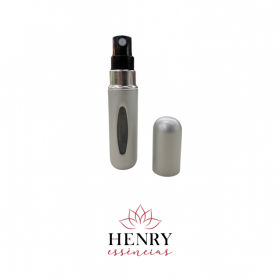 10 MINI  PORTA PERFUMES 10 ML - PRATEADO