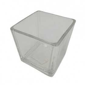 VASO DE VIDRO QUADRADO 10X10CM R.001003 - UND