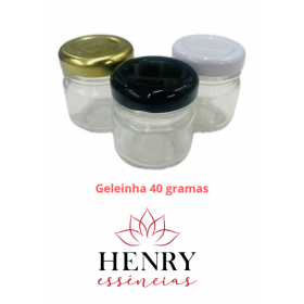 100 POTES GELEINHA 40 GRAMAS COM TAMPA DE METAL - PC