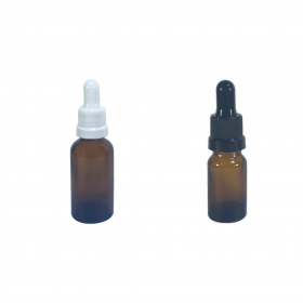 |Frasco Ambar vidro 20 ml com tampa conta gotas 100 unidades